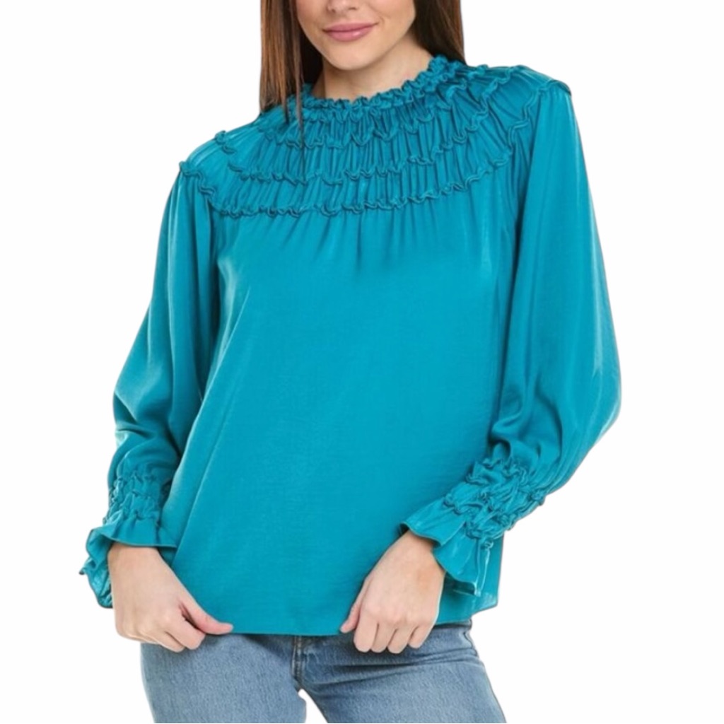 New Kobi Halperin Marti Smocked Top Size Xxl